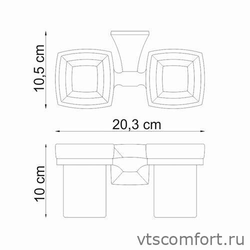 Фото WasserKraft Wern K-2528D Подстаканник двойной Изображение WasserKraft Wern K-2528D Подстаканник двойной