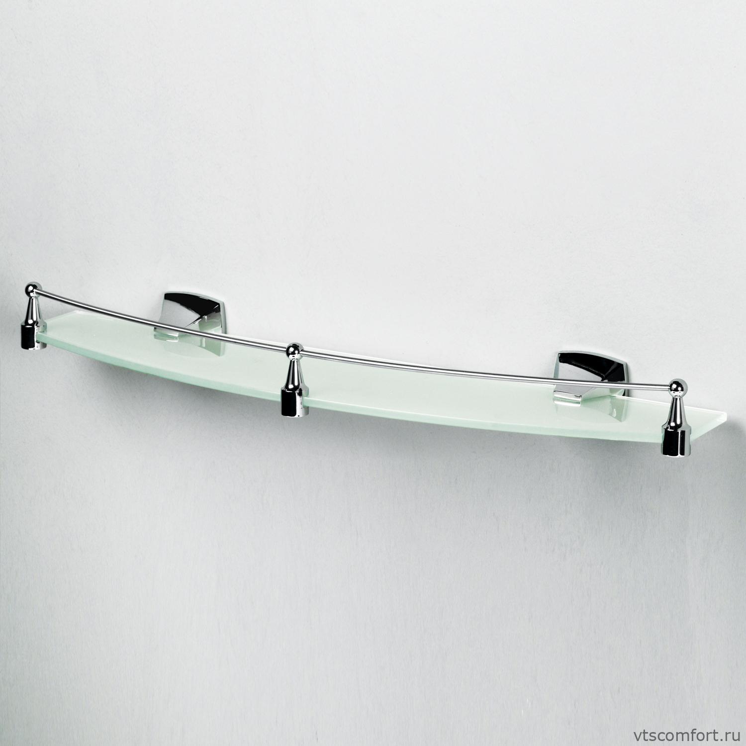 Фото WasserKraft Wern K-2544 (ранее К-2524) Полка стеклянная с бортиком Изображение WasserKraft Wern K-2544 (ранее К-2524) Полка стеклянная с бортиком