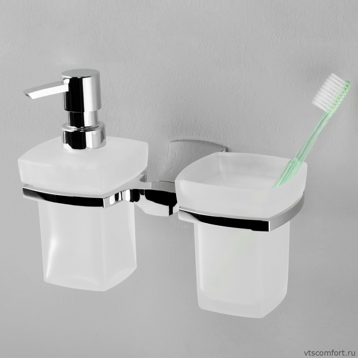 Фото WasserKraft Wern K-2589 Держатель стакана и дозатора Изображение WasserKraft Wern K-2589 Держатель стакана и дозатора