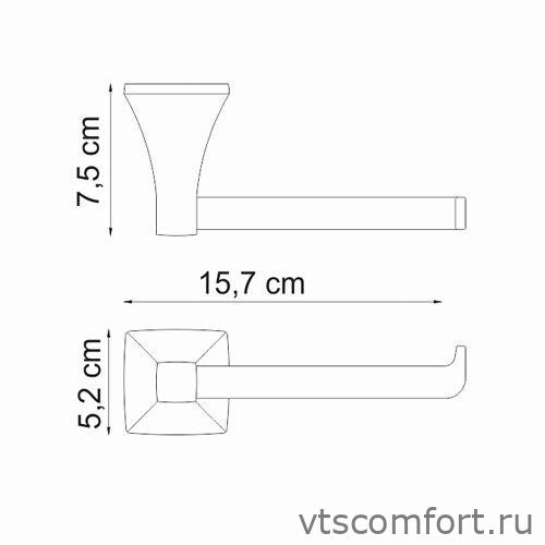 Фото WasserKraft Wern K-2596 Держатель туалетной бумаги Изображение WasserKraft Wern K-2596 Держатель туалетной бумаги