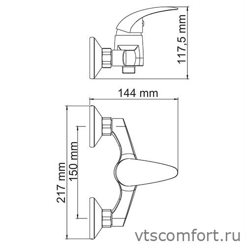 Фото WasserKraft Isen 2602 Смеситель для душа Изображение WasserKraft Isen 2602 Смеситель для душа