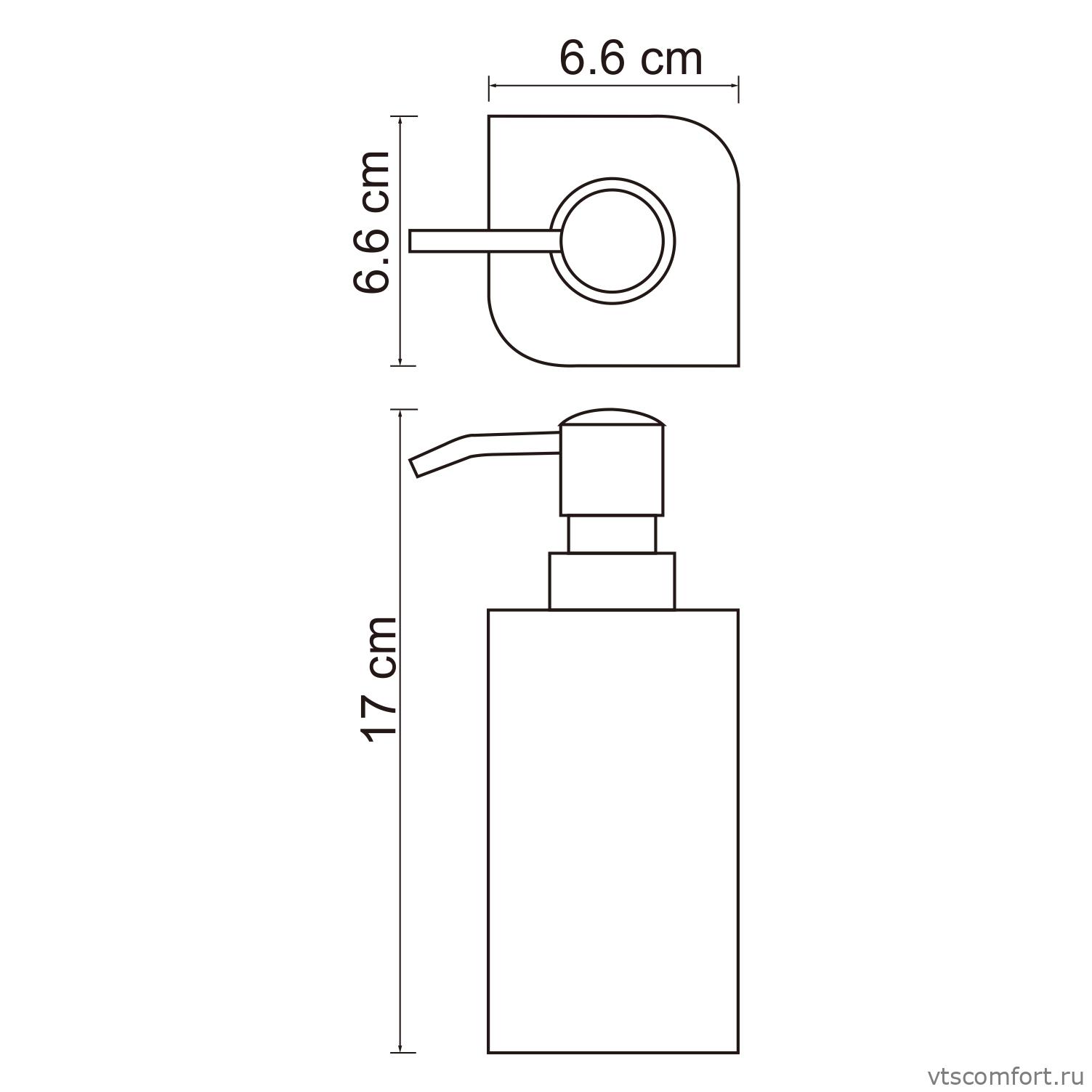 Фото WasserKraft Elba K-2799 Дозатор для жидкого мыла Изображение WasserKraft Elba K-2799 Дозатор для жидкого мыла