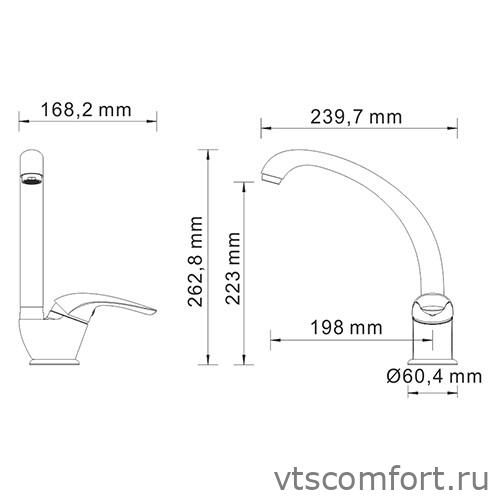 Фото WasserKraft Rossel 2807 Смеситель для кухни Изображение WasserKraft Rossel 2807 Смеситель для кухни