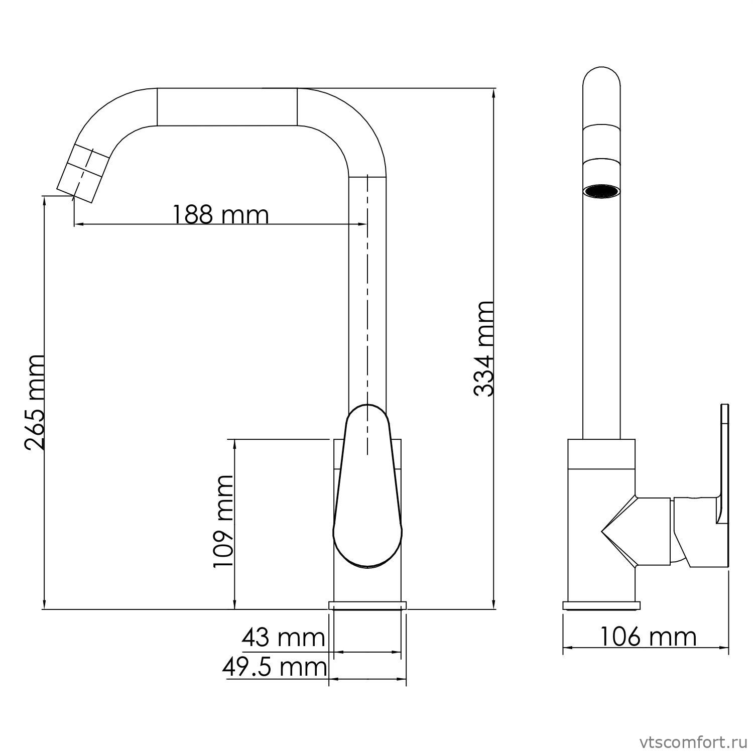 Фото WasserKraft Alz 28807 Смеситель для кухни Изображение WasserKraft Alz 28807 Смеситель для кухни