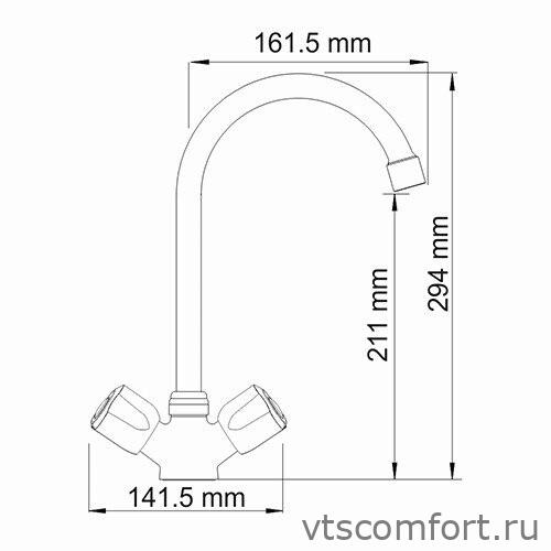Фото WasserKraft Amper 2907 Смеситель для кухни Изображение WasserKraft Amper 2907 Смеситель для кухни