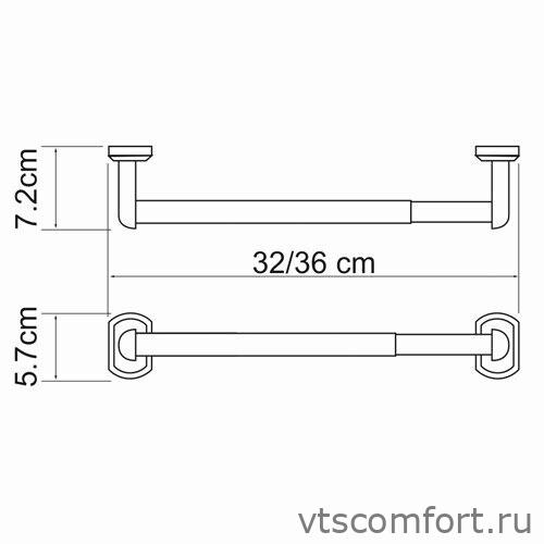 Фото WasserKraft Oder K-3091 (ранее К-3022D) Держатель бумажных полотенец Изображение WasserKraft Oder K-3091 (ранее К-3022D) Держатель бумажных полотенец