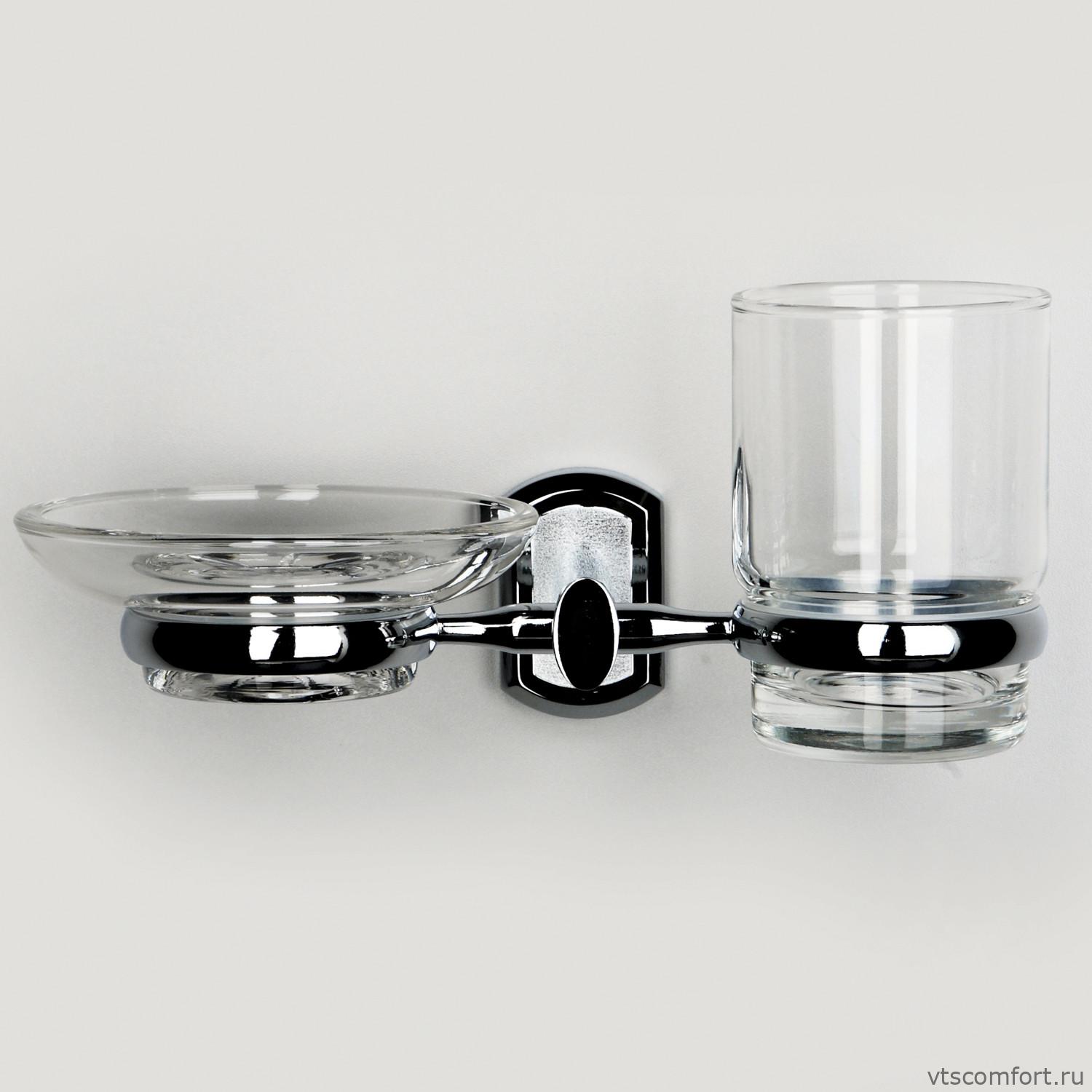 Фото WasserKraft Oder K-3026 Держатель стакана и мыльницы Изображение WasserKraft Oder K-3026 Держатель стакана и мыльницы