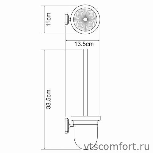Фото WasserKraft Oder K-3027 Щетка для унитаза Изображение WasserKraft Oder K-3027 Щетка для унитаза