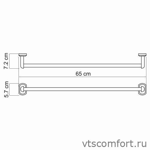 Фото WasserKraft Oder K-3030 Держатель полотенец одинарный Изображение WasserKraft Oder K-3030 Держатель полотенец одинарный
