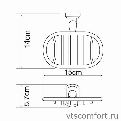 Фото WasserKraft Oder K-3069 Мыльница решетка Изображение WasserKraft Oder K-3069 Мыльница решетка