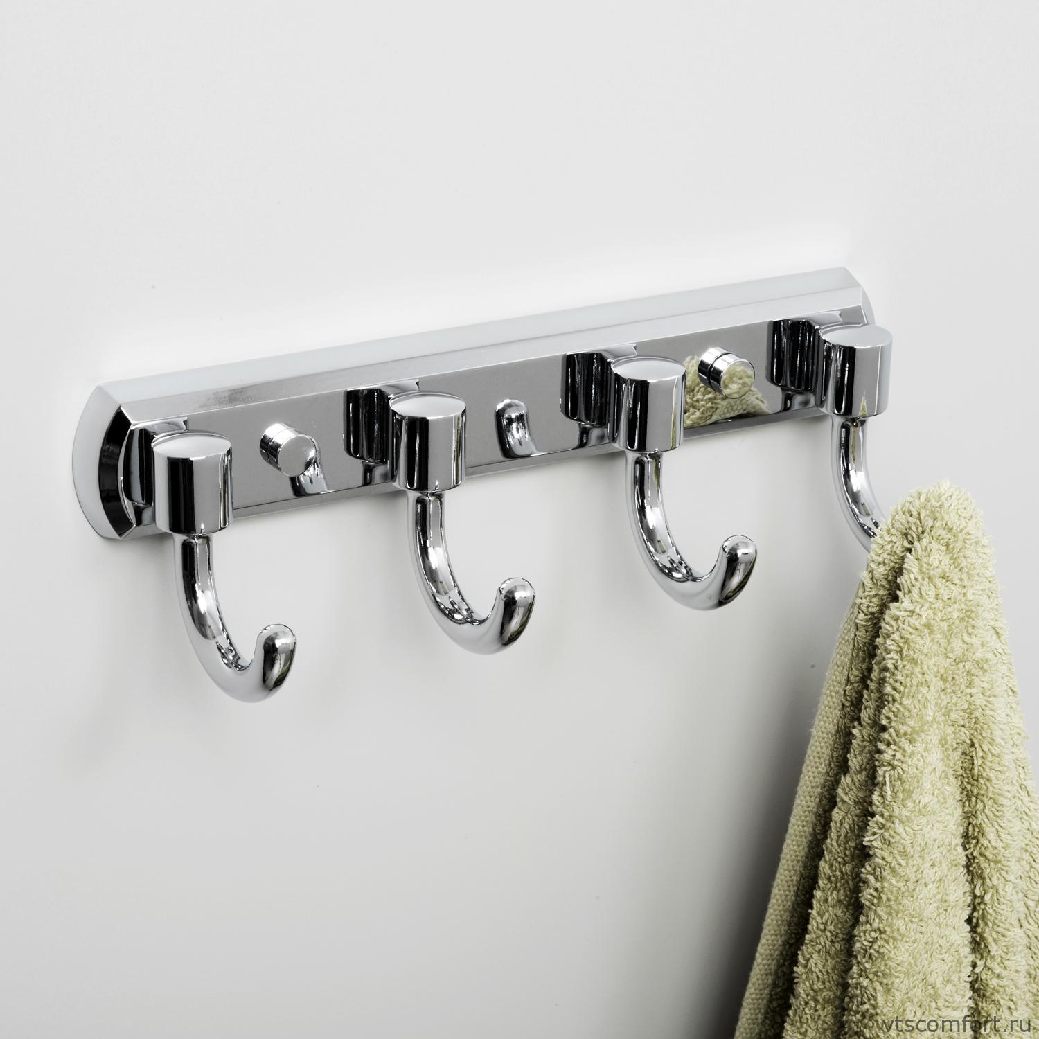 Фото WasserKraft Oder K-3074 Кронштейн настенный 4 крючка Изображение WasserKraft Oder K-3074 Кронштейн настенный 4 крючка