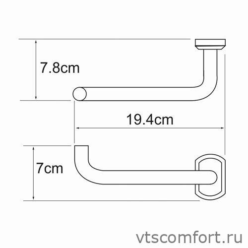 Фото WasserKraft Oder K-3096 Держатель туалетной бумаги Изображение WasserKraft Oder K-3096 Держатель туалетной бумаги
