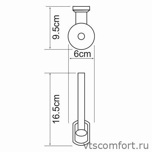 Фото WasserKraft Oder K-3097 Держатель туалетной бумаги Изображение WasserKraft Oder K-3097 Держатель туалетной бумаги