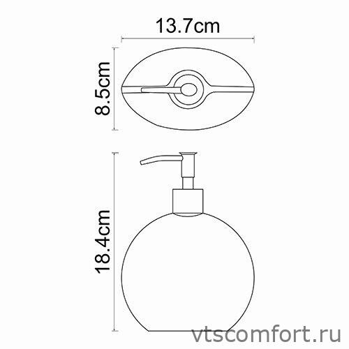 Фото Eider K-33399 Дозатор для жидкого мыла Изображение Eider K-33399 Дозатор для жидкого мыла