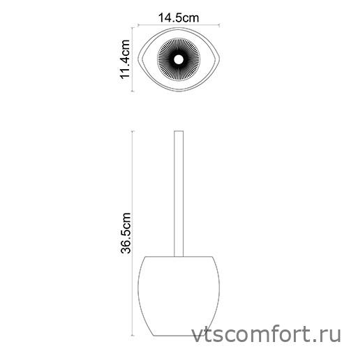 Фото WasserKraft Eider K-33327 Щетка для унитаза Изображение WasserKraft Eider K-33327 Щетка для унитаза