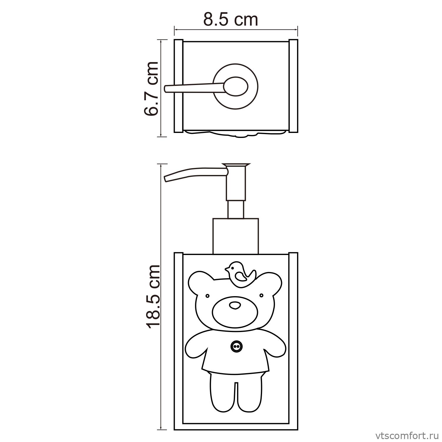 Фото WasserKraft Lossa K-3499 Дозатор для жидкого мыла Изображение WasserKraft Lossa K-3499 Дозатор для жидкого мыла