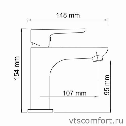 Фото WasserKraft Leine 3504 Смеситель для умывальника Изображение WasserKraft Leine 3504 Смеситель для умывальника