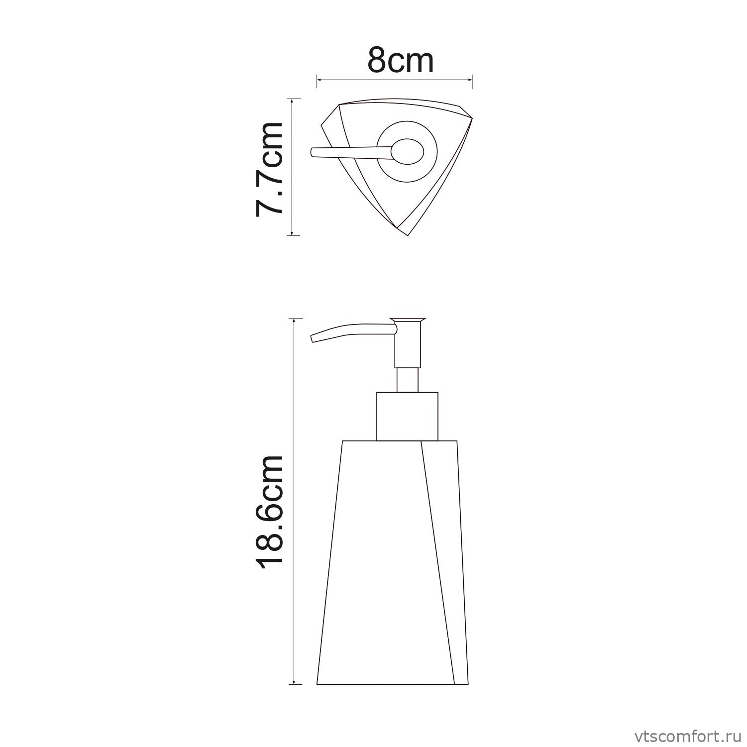 Фото WasserKraft Ohre K-37799 Дозатор для жидкого мыла Изображение WasserKraft Ohre K-37799 Дозатор для жидкого мыла