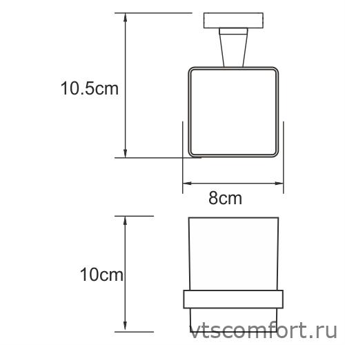 Фото WasserKraft Dill K-3928 Подстаканник одинарный Изображение WasserKraft Dill K-3928 Подстаканник одинарный