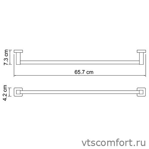 Фото WasserKraft Dill K-3930 Держатель полотенец одинарный Изображение WasserKraft Dill K-3930 Держатель полотенец одинарный