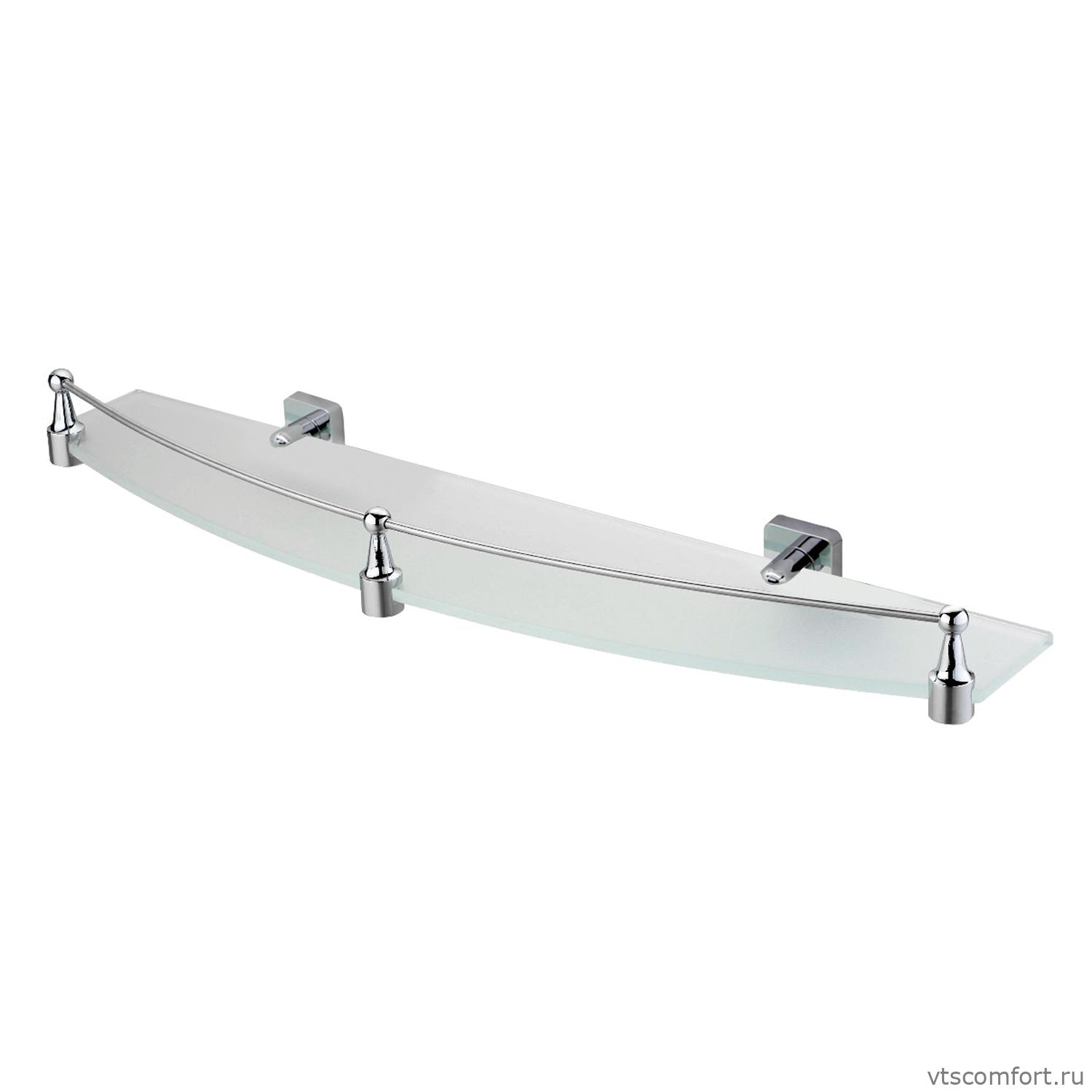 Фото WasserKraft Dill K-3944 Полка стеклянная с бортиком Изображение WasserKraft Dill K-3944 Полка стеклянная с бортиком