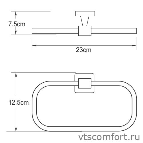 Фото WasserKraft Dill K-3960 Держатель полотенец Изображение WasserKraft Dill K-3960 Держатель полотенец