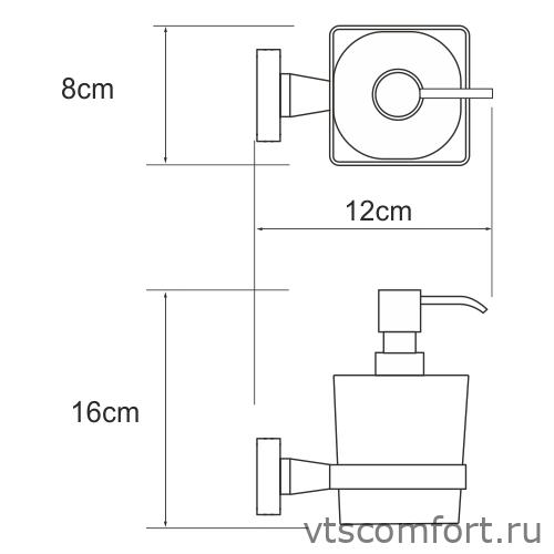 Фото WasserKraft Dill K-3999 Дозатор для жидкого мыла Изображение WasserKraft Dill K-3999 Дозатор для жидкого мыла