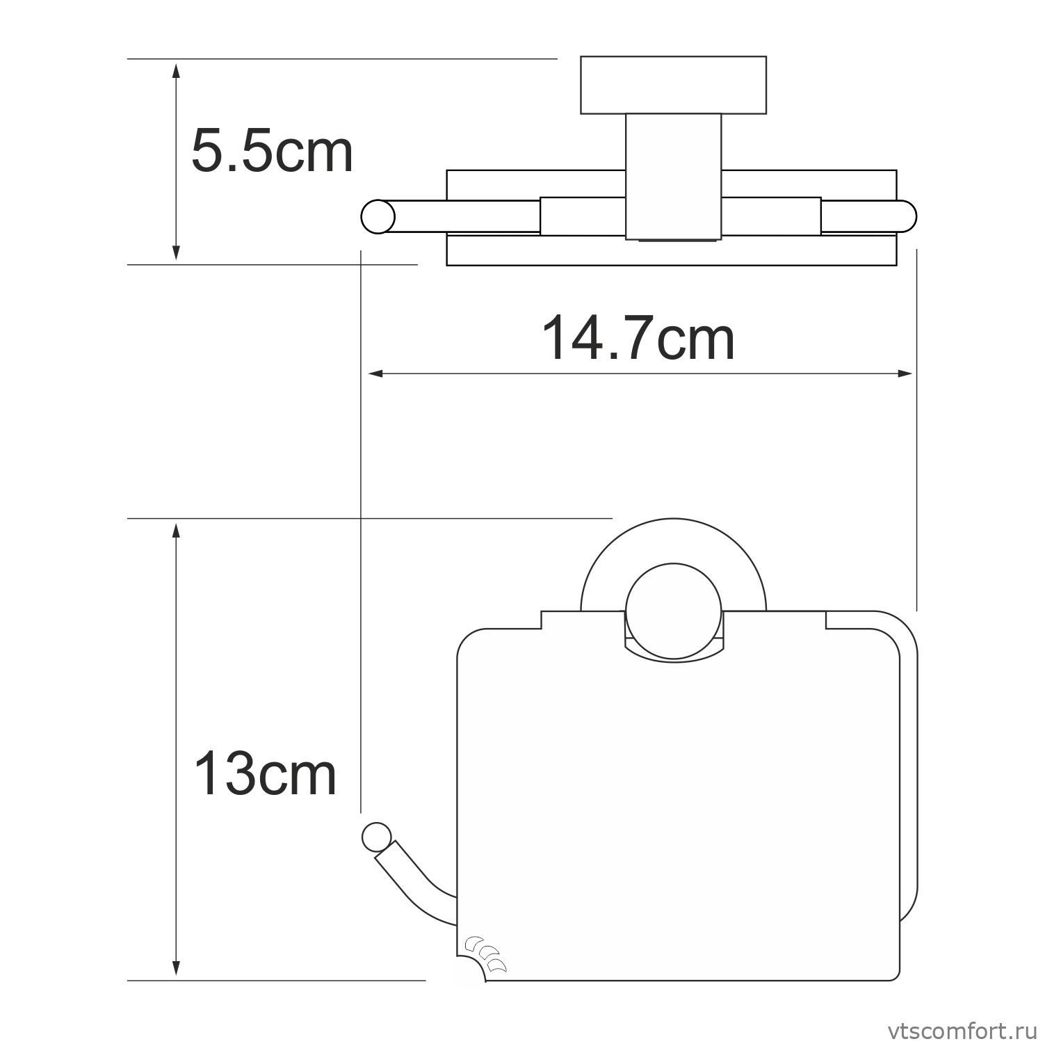 Фото WasserKraft Isen K-4025 Держатель туалетной бумаги Изображение WasserKraft Isen K-4025 Держатель туалетной бумаги