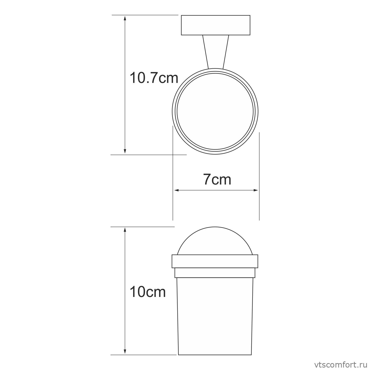 Фото WasserKraft Isen K-4028 Подстаканник одинарный Изображение WasserKraft Isen K-4028 Подстаканник одинарный