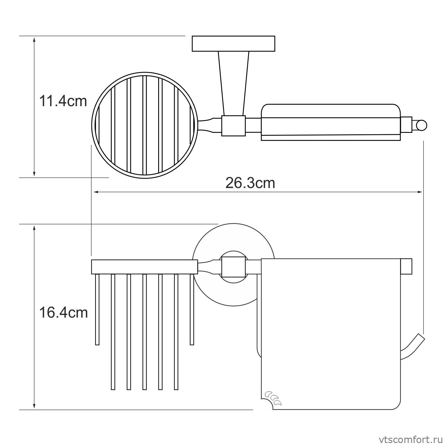 Фото WasserKraft Isen K-4059 Держатель туалетной бумаги и освежителя Изображение WasserKraft Isen K-4059 Держатель туалетной бумаги и освежителя