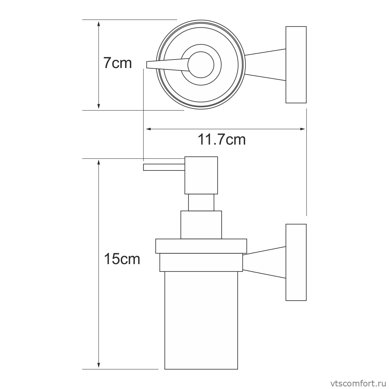 Фото WasserKraft Isen K-4099 Дозатор для жидкого мыла Изображение WasserKraft Isen K-4099 Дозатор для жидкого мыла