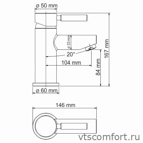 Фото WasserKraft Main 4103Thermo Термостатический смеситель для умывальника Изображение WasserKraft Main 4103Thermo Термостатический смеситель для умывальника