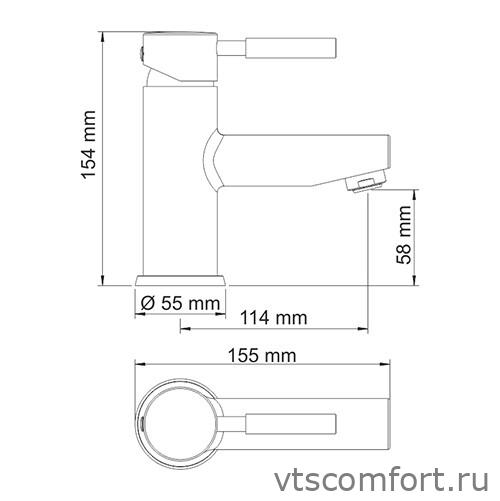 Фото WasserKraft Main 4103 Смеситель для умывальника Изображение WasserKraft Main 4103 Смеситель для умывальника