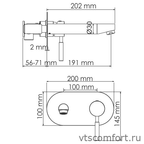 Фото WasserKraft Main 4130 Встраиваемый смеситель для раковины Изображение WasserKraft Main 4130 Встраиваемый смеситель для раковины