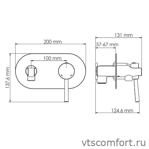 Фото WasserKraft Main 4138 Встраиваемый смеситель для душа с гигиенической лейкой Изображение WasserKraft Main 4138 Встраиваемый смеситель для душа с гигиенической лейкой
