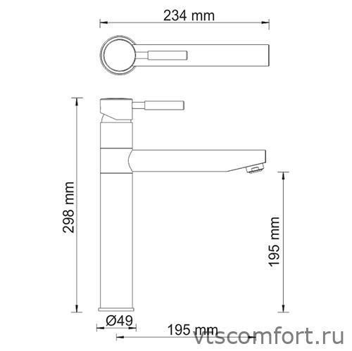 Фото WasserKraft Wern 4207 Смеситель для кухни Изображение WasserKraft Wern 4207 Смеситель для кухни