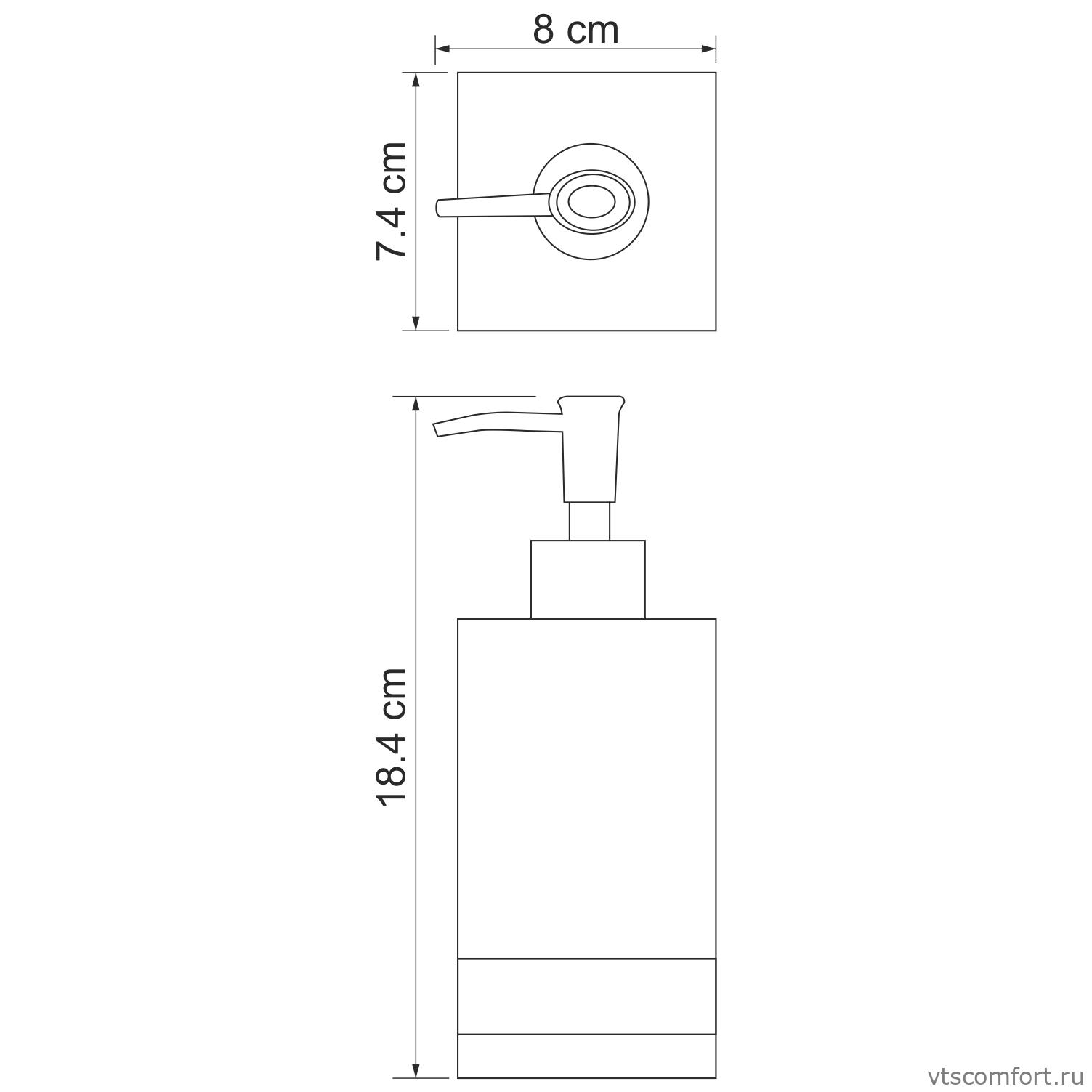 Фото WasserKraft Inn K-4399 Дозатор для жидкого мыла Изображение WasserKraft Inn K-4399 Дозатор для жидкого мыла