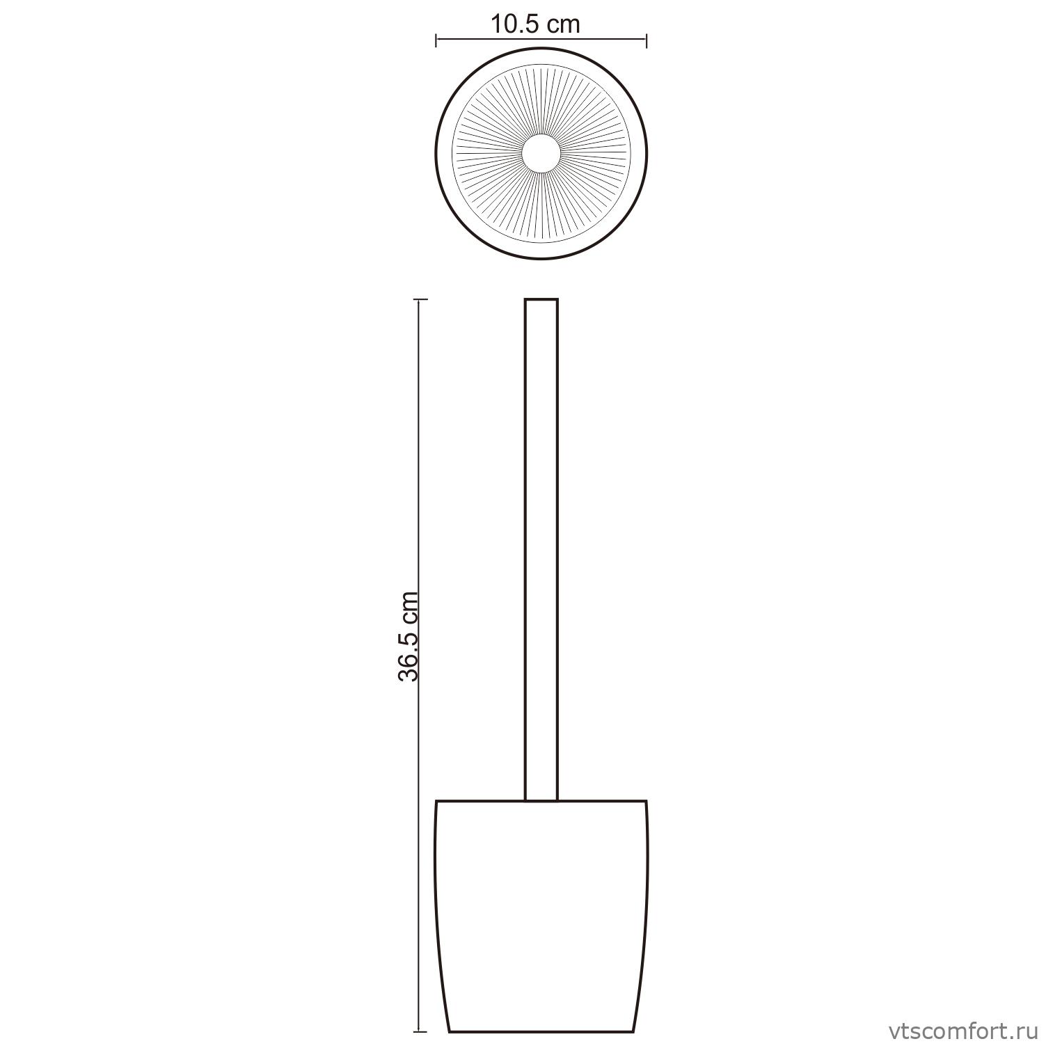 Фото WasserKraft Dinkel K-4627 Щетка для унитаза Изображение WasserKraft Dinkel K-4627 Щетка для унитаза