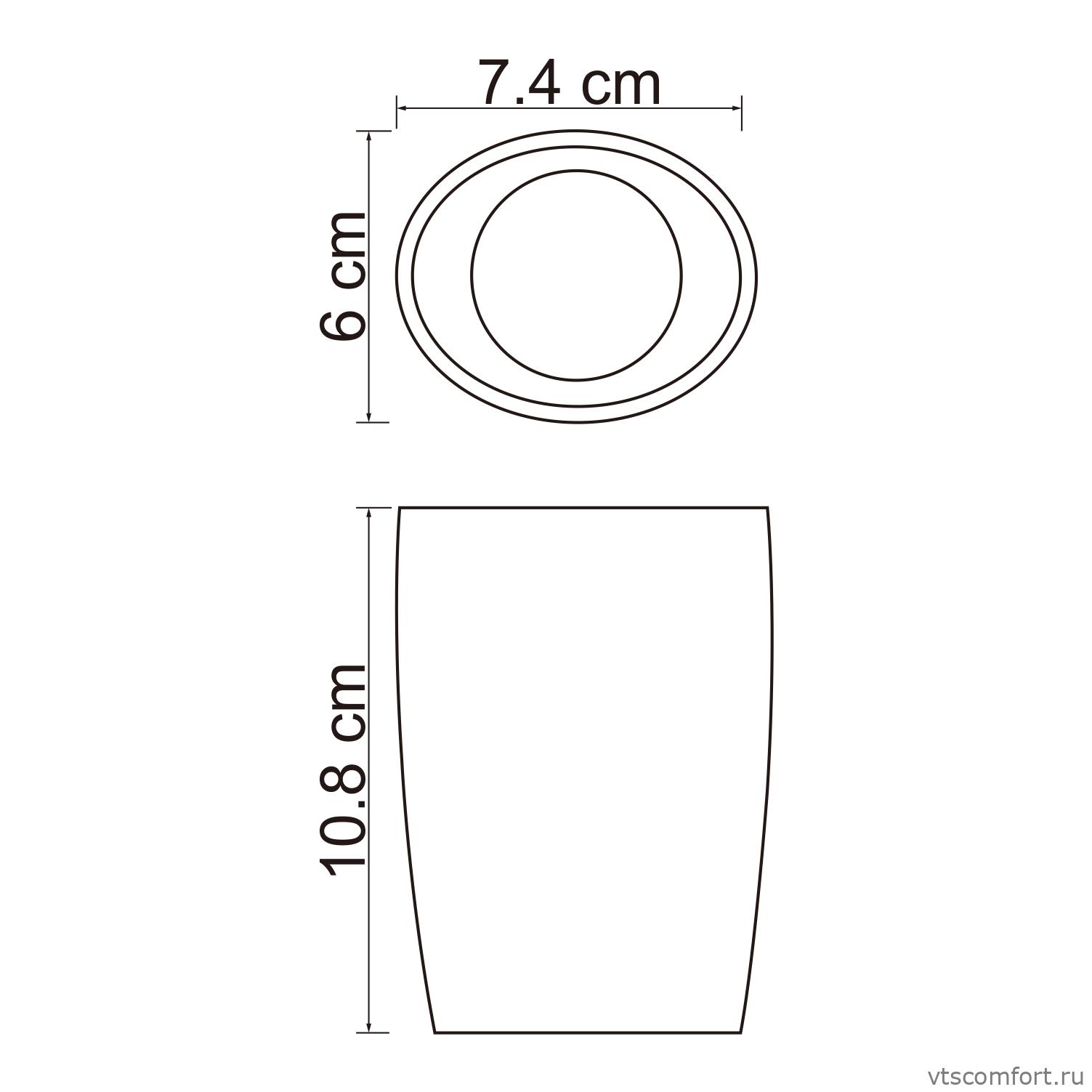 Фото WasserKraft Dinkel K-4628 Стакан для зубных щеток Изображение WasserKraft Dinkel K-4628 Стакан для зубных щеток