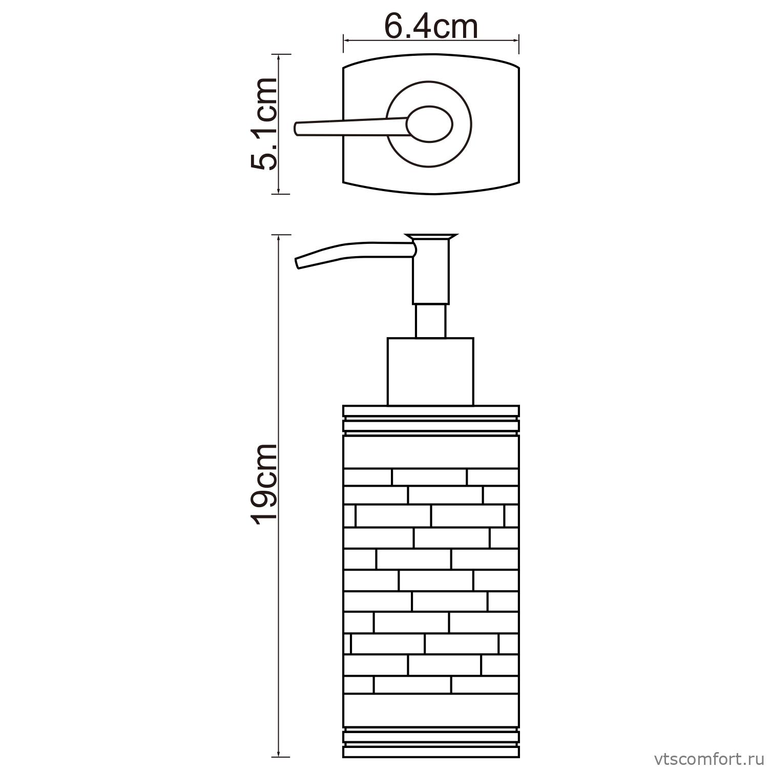 Фото WasserKraft Main K-4799 Дозатор для жидкого мыла Изображение WasserKraft Main K-4799 Дозатор для жидкого мыла