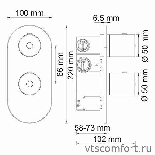 Фото WasserKraft Berkel 4833 Thermo Cмеситель для ванны и душа с термостатом Изображение WasserKraft Berkel 4833 Thermo Cмеситель для ванны и душа с термостатом