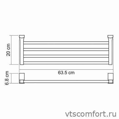 Фото WasserKraft Leine K-5011 Полка для полотенец Изображение WasserKraft Leine K-5011 Полка для полотенец