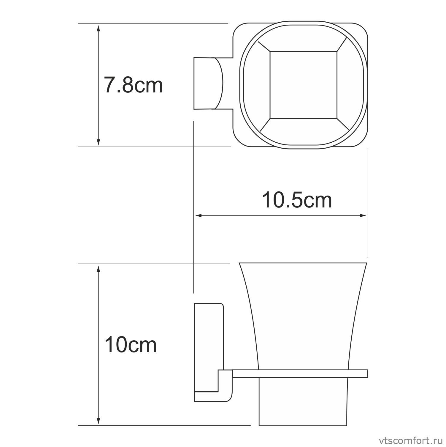 Фото WasserKraft Leine K-5028WHITE Подстаканник одинарный Изображение WasserKraft Leine K-5028WHITE Подстаканник одинарный