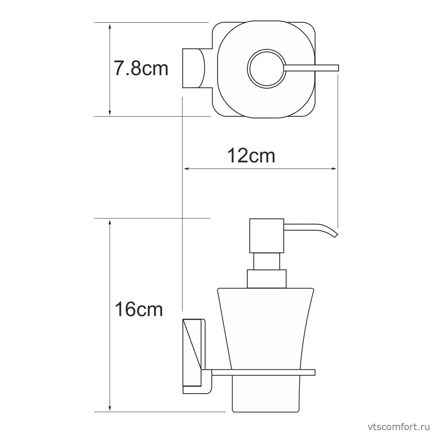 Фото WasserKraft Leine K-5099WHITE Дозатор для жидкого мыла Изображение WasserKraft Leine K-5099WHITE Дозатор для жидкого мыла