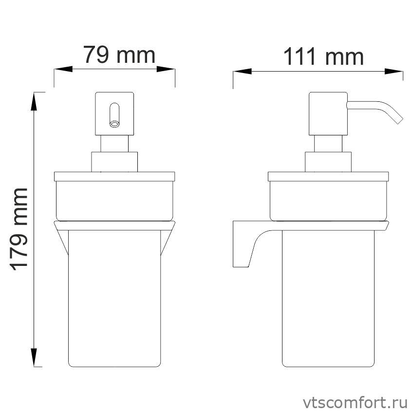 Фото WasserKraft Glan K-5199 Дозатор для жидкого мыла Изображение WasserKraft Glan K-5199 Дозатор для жидкого мыла
