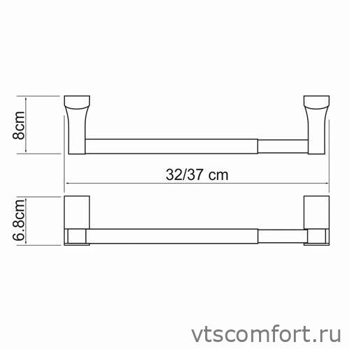 Фото WasserKraft Exter K-5291 (ранее К-5222D) Держатель бумажных полотенец Изображение WasserKraft Exter K-5291 (ранее К-5222D) Держатель бумажных полотенец