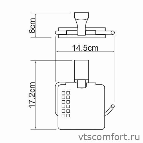 Фото WasserKraft Exter K-5225 Держатель туалетной бумаги Изображение WasserKraft Exter K-5225 Держатель туалетной бумаги