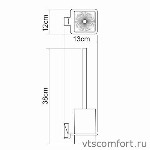 Фото WasserKraft Exter K-5227 Щетка для унитаза подвесная Изображение WasserKraft Exter K-5227 Щетка для унитаза подвесная