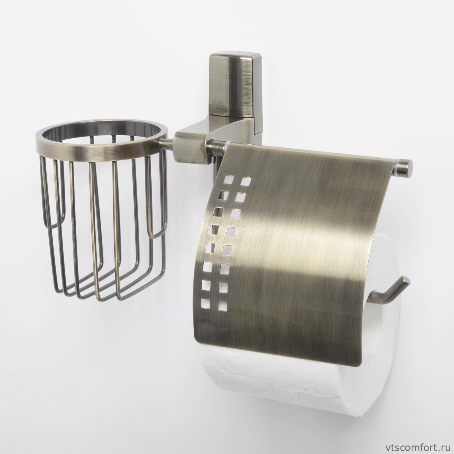 Фото WasserKraft Exter K-5259 Держатель туалетной бумаги и освежителя Изображение WasserKraft Exter K-5259 Держатель туалетной бумаги и освежителя