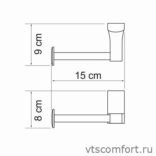 Фото WasserKraft Exter K-5296 Держатель туалетной бумаги Изображение WasserKraft Exter K-5296 Держатель туалетной бумаги